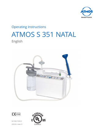 ATMOS S 351 Natal Operating Instructions Index 01 June 2020