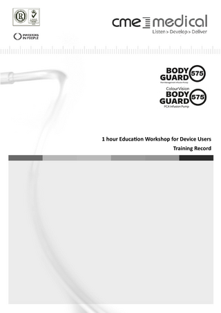 BodyGuard 575 Series Training Record Check List v6 Jan 2013