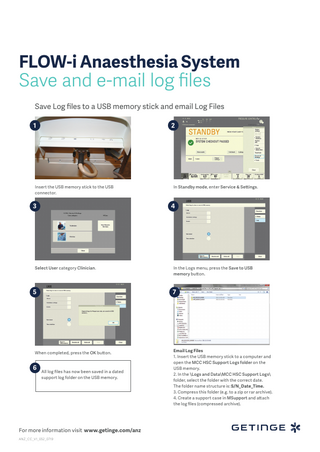 FLOW-i System Save and Email Log Files Guide July 2019