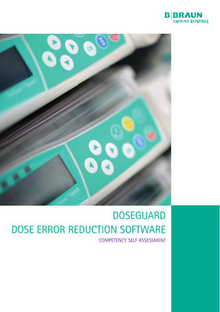 DOSEGUARD DOSE ERROR REDUCTION SOFTWARE COMPETENCY SELF ASSESSMENT  