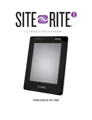Site-Rite 8 Instructions For Use Nov 2015