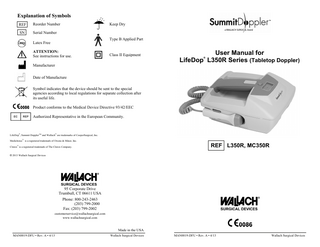 LifeDop L350R Series User Manual Rev A April 2013