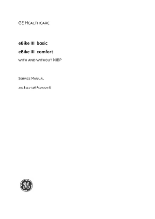 eBike III basic & comfort Service Manual Rev B Nov 2011