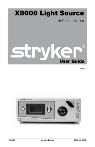 X8000 User Guide Sept 2006