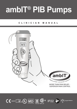 ambIT Pump PIB Clinician Manual April 2020