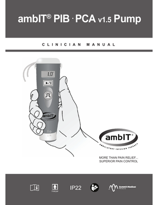 ambIT Pump PIB PCA v1.5 Clinician Manual March 2020