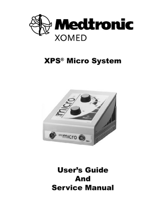 XPS Micro System User Guide