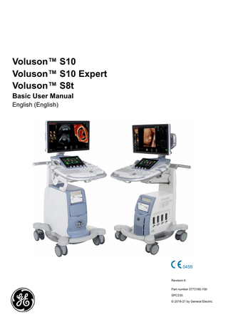 Voluson S10, S10 Expert and S8t Basic User Manual Rev 6 Jan 2021
