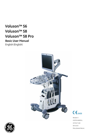 Voluson S6, S8, S8 Pro Basic User Manual Rev 2 SW 14.0.0 Jan 2015