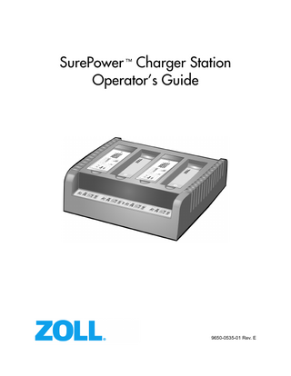 SurePower Charger Station Operator’s Guide Rev E Dec 2020