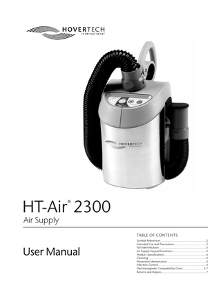 HT-Air 2300 Air Supply User Manual Rev G