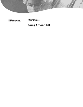 User’s Guide  Force Argon™ II-8  