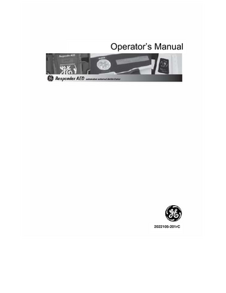 Responder AED Rev C Operators Manual