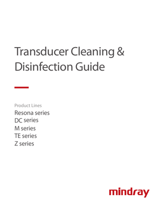 Transducer Cleaning & Disinfection Guide