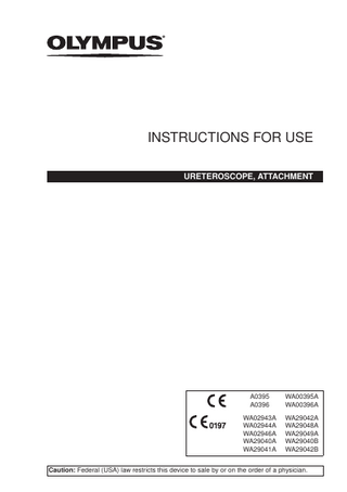 URETEROSCOPE, ATTCHMENT Instructions for Use