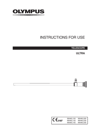 ULTRA TELESCOPE Instructions for Use