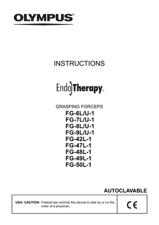 GK0351 EndoTherapy Instructions Grasping Forceps July 2016