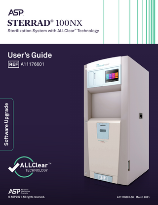 STERRAD 100NX software upgrade Users Guide