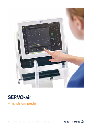 SERVO-air – hands-on guide  This document is intended to provide information to an international audience outside of the US.  