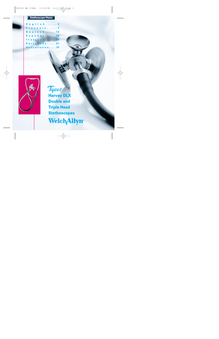 Harvey DLX Double Head and Triple Head Stethoscopes Guide