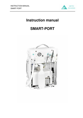 INSTRUCTION MANUAL SMART-PORT  Table of contents 1.  Symbols and signs used in the manual ... 4  2.  Type label / markings on the unit ... 5  3.  Safety precautions... 6  4.  Limitation of liability ... 7  5.  Precautions for electromagnetic compatibility (EMC) ... 8  6.  Intended Use / purpose regulations ... 12  7.  Combination with other products ... 13  8.  Storage and transport conditions ... 14  9.  Required skills and frequently used functions ... 15  10. Description of the SMART-PORT ... 16 11. Start-up ... 18 12. Operation... 20 13. Maintenance and cleaning ... 25 14. Technical specifications ... 28 15. Correcting malfunctions ... 28 16. Disposal advices... 29 17. Service ... 29 18. Accessories ... 30 19. Spare parts ... 30  Page 3/30  version 2021-1  rev: 8  