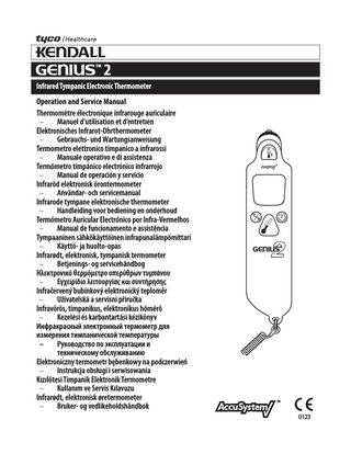 Genius 2 Operation and Service Manual
