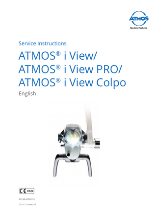 ATMOS i View, Pro & Colpo Service Instructions Index 03 Dec 2018