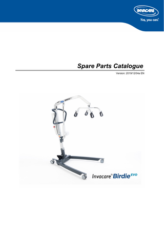 Birdie EVO Spare Parts Catalogue Dec 2019