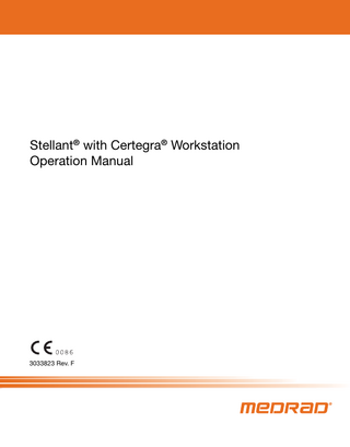 Stellant with Certegra Workstation Operation Manual Rev F