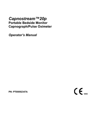 Capnostream 20p Operators Manual PN PT00092347A 2018