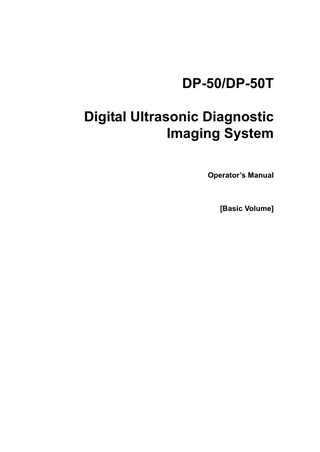 DP-50 and DP-50T Operators Manual Basic Ver 3.0