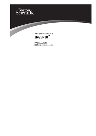 Ingenio Reference Guide