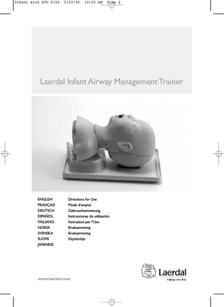 Infant Airway Management Trainer Directions for Use