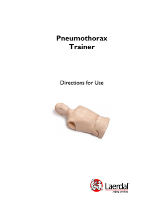 Pneumothorax Trainer Directions for Use