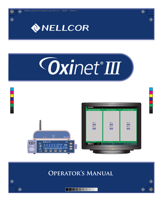 Oxinet III Operators Manual Rev A June 2006