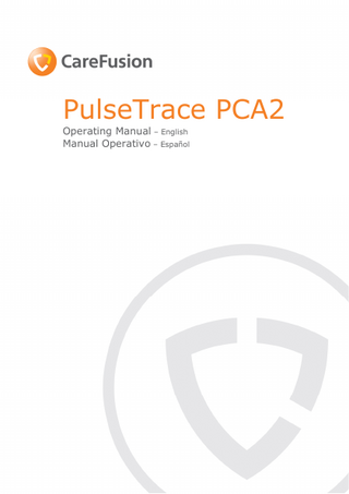 CareFusion PulseTrace PCA2 Operating Manual Issue 1 Feb 2010