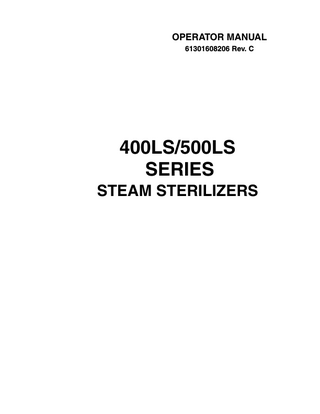 400LS and 500LS Operator Manual Rev C