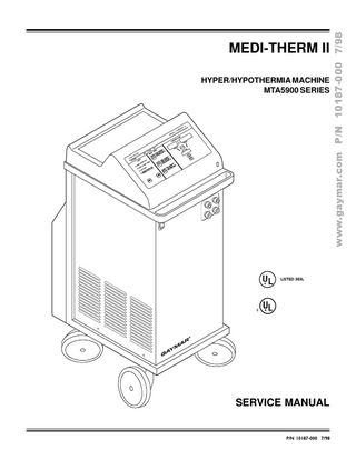 Medi-Therm III Service Manual July 1998