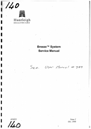 Huntleigh Breeze Service Manual Issue 1 Oct 1998