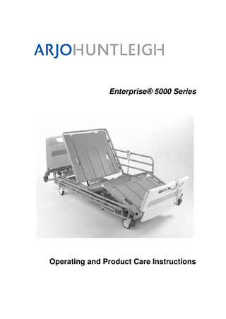 Enterprise 5000 Operating and Product Care Instructions