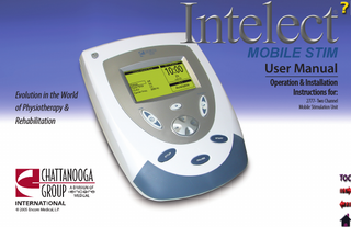 Intelect MOBILE STIM User Manual Model 2777 2005