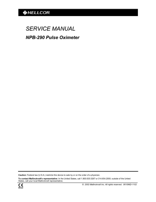 NPB-290 Service Manual Nov 2011