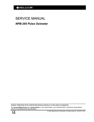 NPB-295 Service Manual