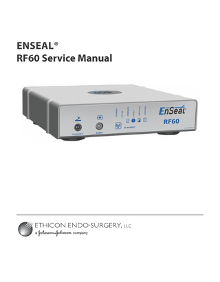 EnSeal RF60 Service Manual Rev A