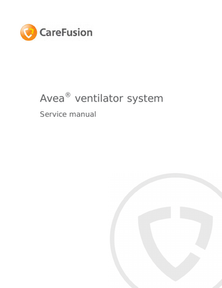 ®  Avea ventilator system Service manual  
