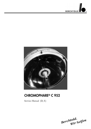 CHROMOPHARE C952 Service Manual