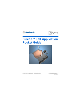 Fusion ENT Application Pocket Guide Rev 4.2.2 Sept 2010