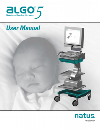 ALGO 5 Newborn Hearing Screener User Manual Ver D 2010