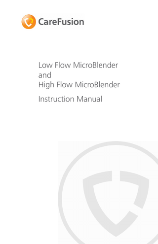 Bird Low and High Flow MicroBlender Instruction Manual Rev D
