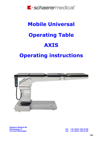 AXIS Operating Instructions Ver 4.3 Nov 2008